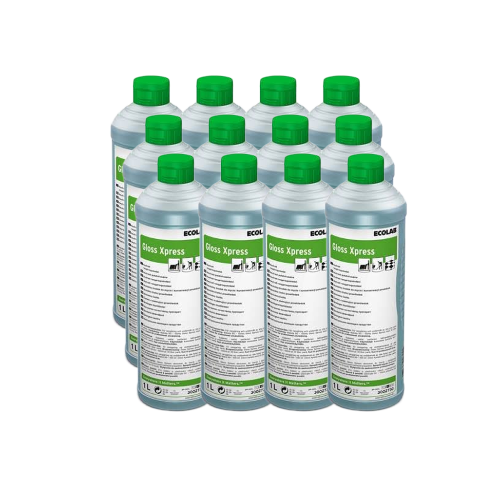Gloss Xpress 12x1L - Golvrengöringsmedel